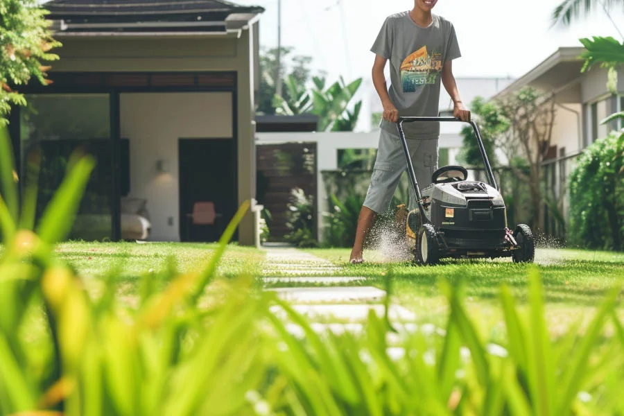 cordless electric mowers