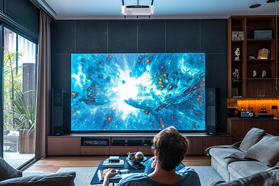 projector and surround sound